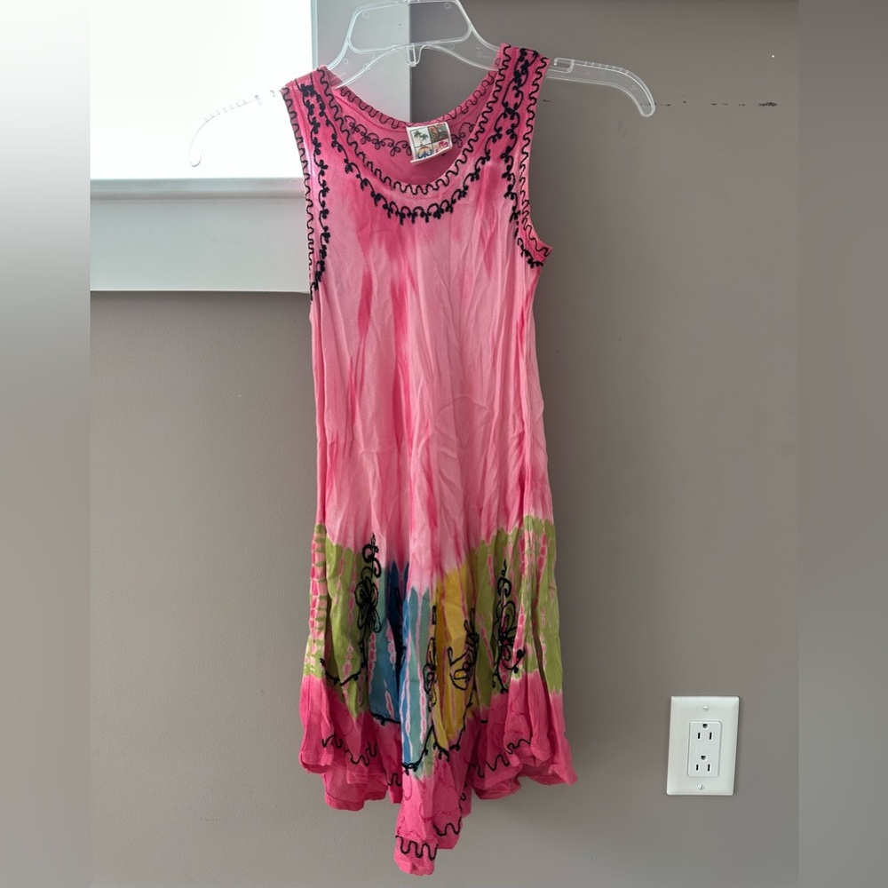 Girls pink sundress. From a pop up shop in Florida